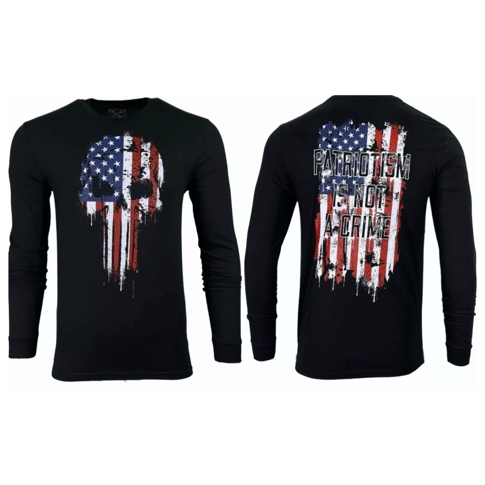Howitzer Style Men's T-shirt PATRIOTISM Military Grunt USA Flag S M L XL 2XL 3X